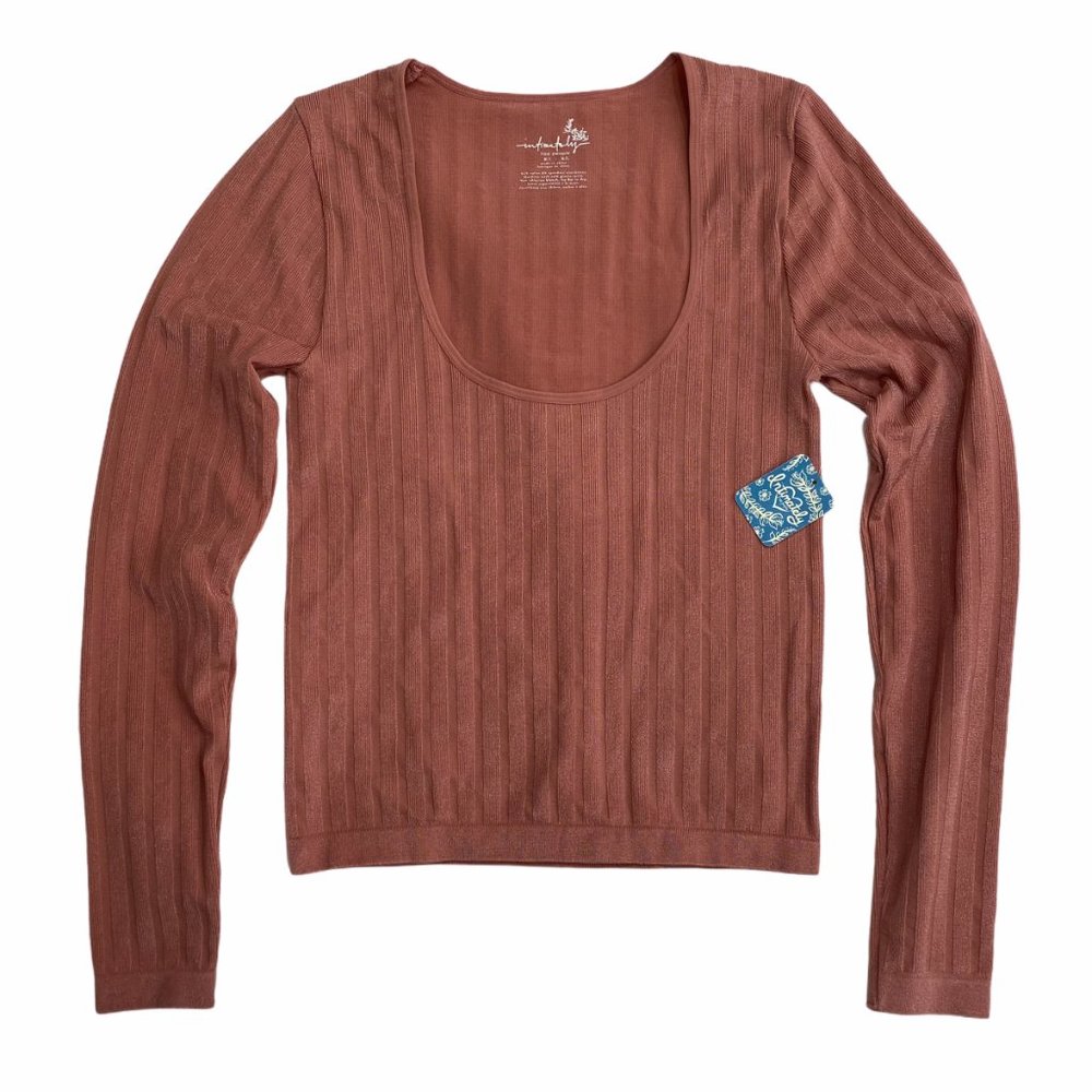 Intimately Free People Coral Scoop Neck